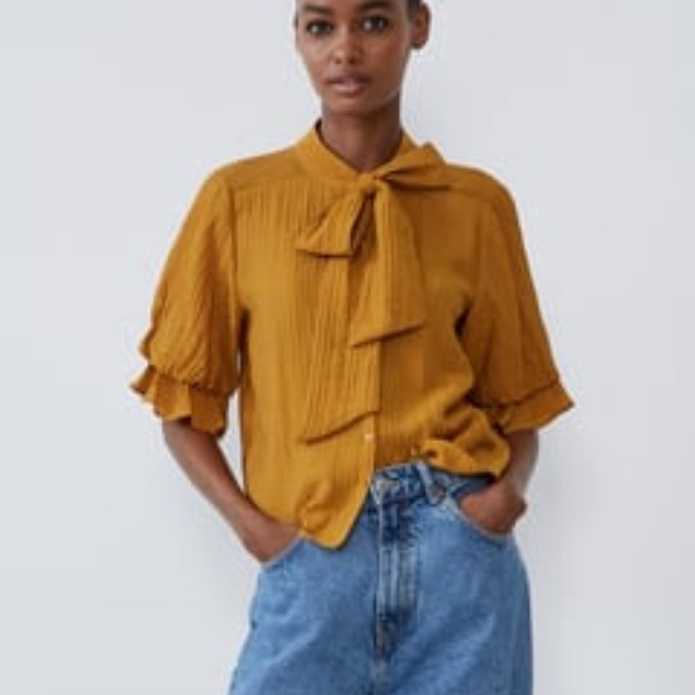 Zara Shirt with Bow